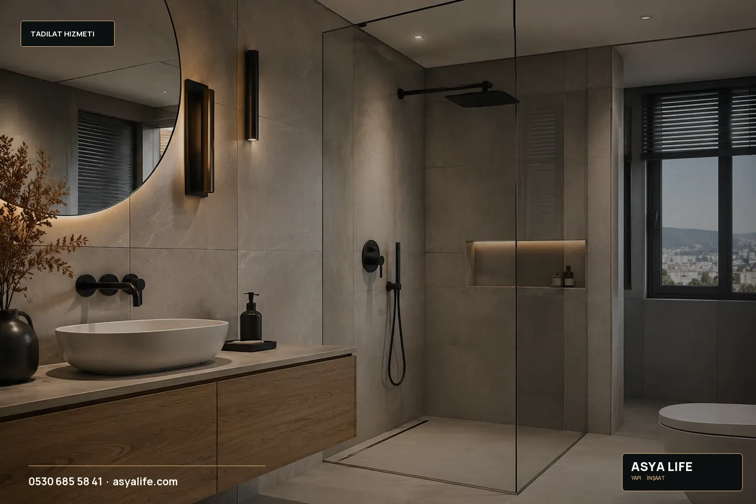 Banyo Tadilatı için Asya Life tarafından hazırlanan özgün temsili görsel