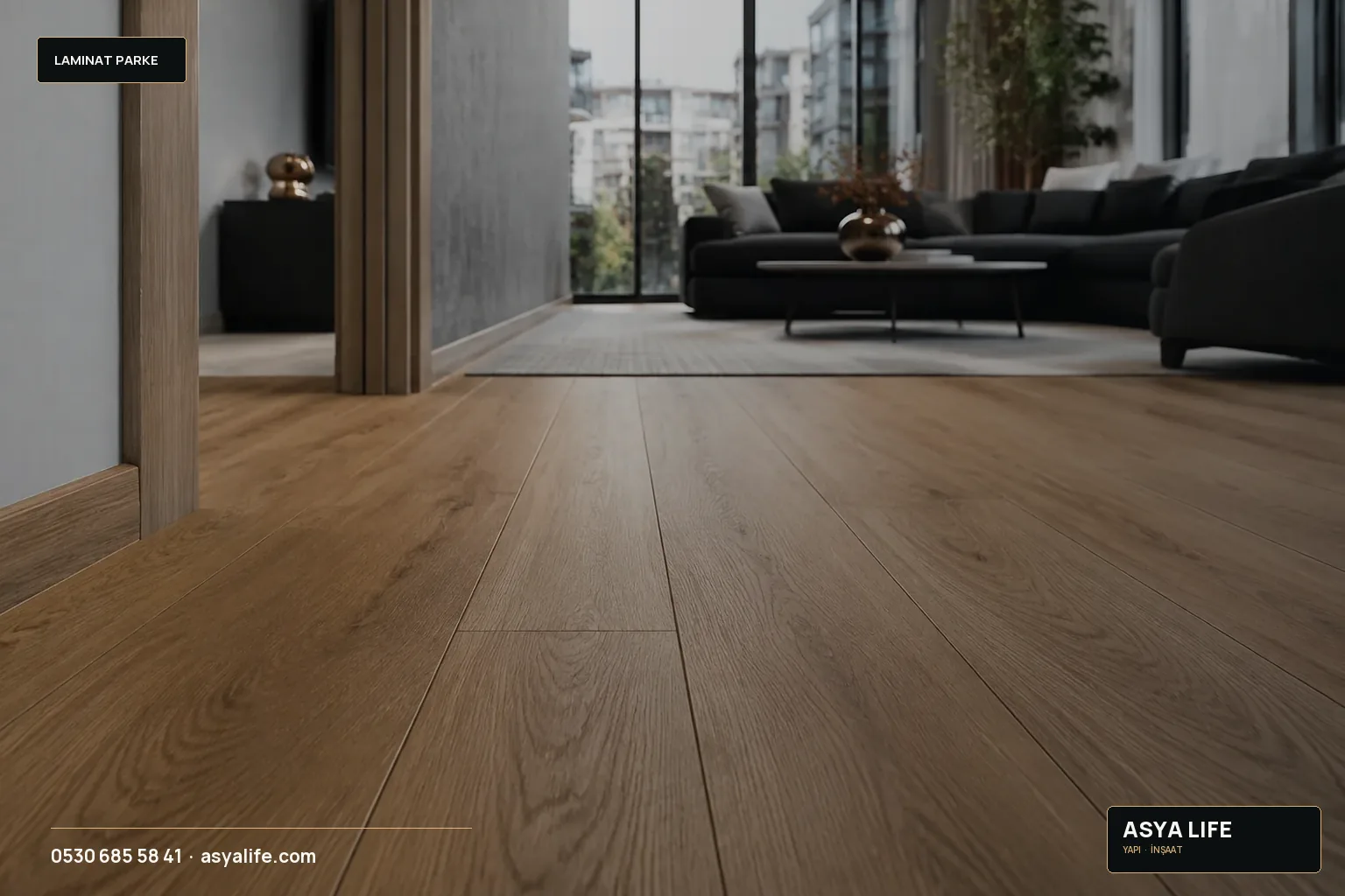 Açık Meşe Laminat için Asya Life tarafından hazırlanan özgün temsili görsel