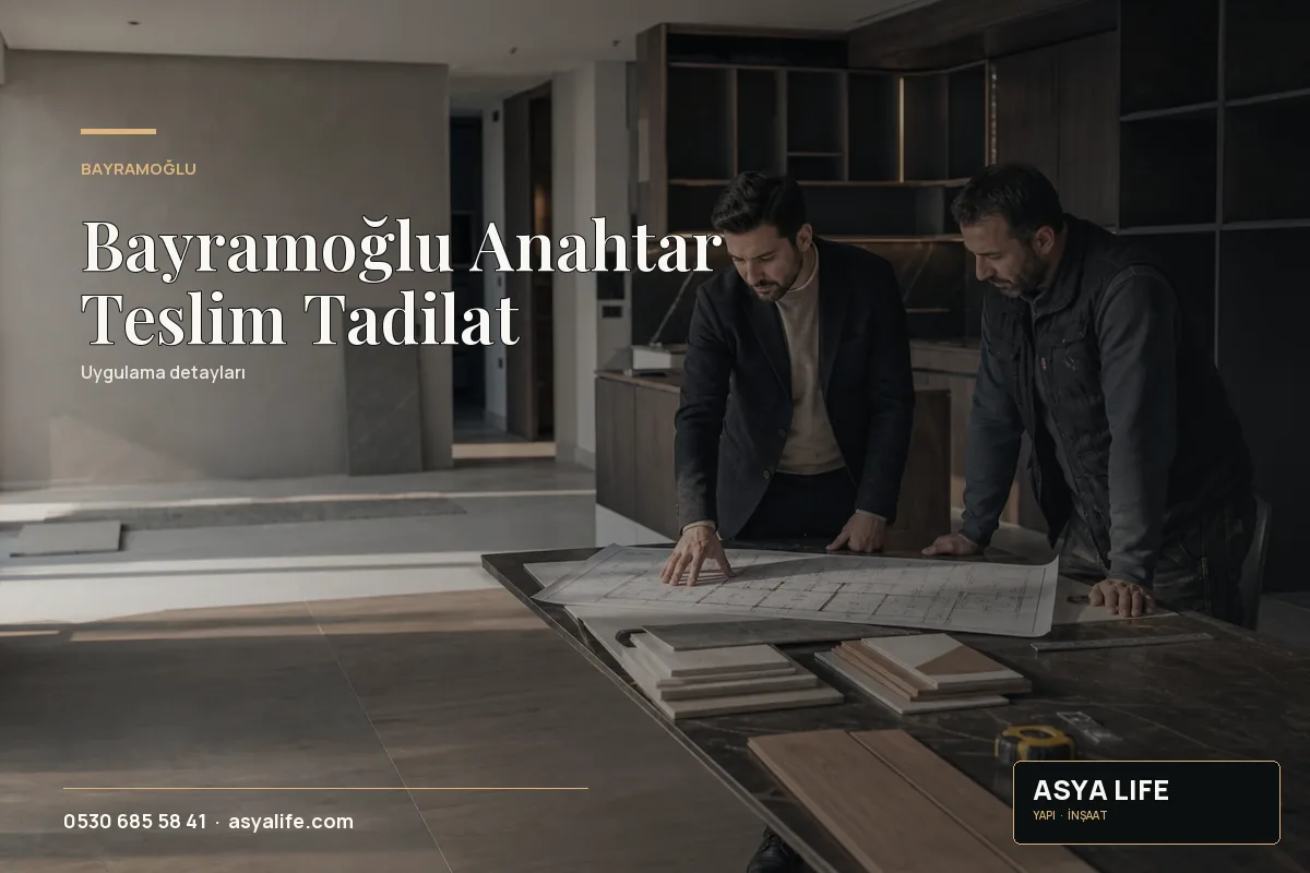 Bayramoğlu Anahtar Teslim Tadilat için Asya Life tarafından hazırlanan özgün temsili görsel - görünüm 2