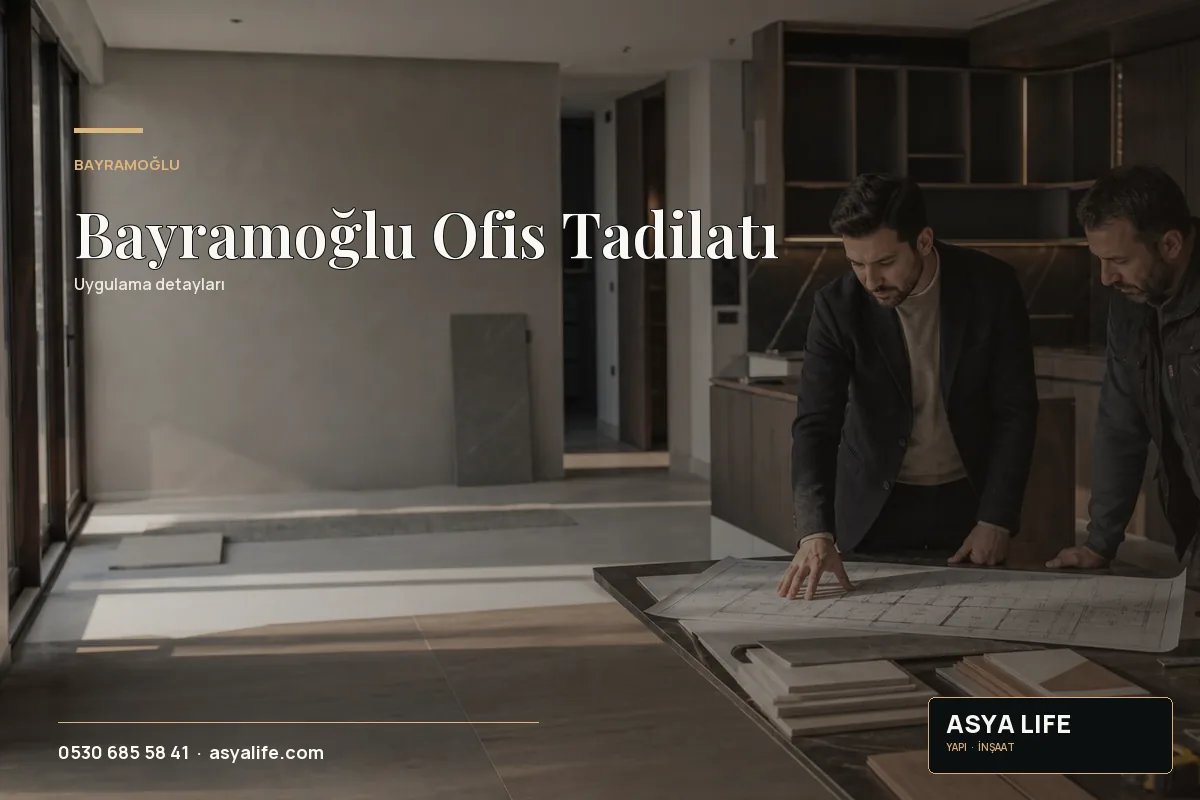 Bayramoğlu Ofis Tadilatı için Asya Life tarafından hazırlanan özgün temsili görsel - görünüm 2