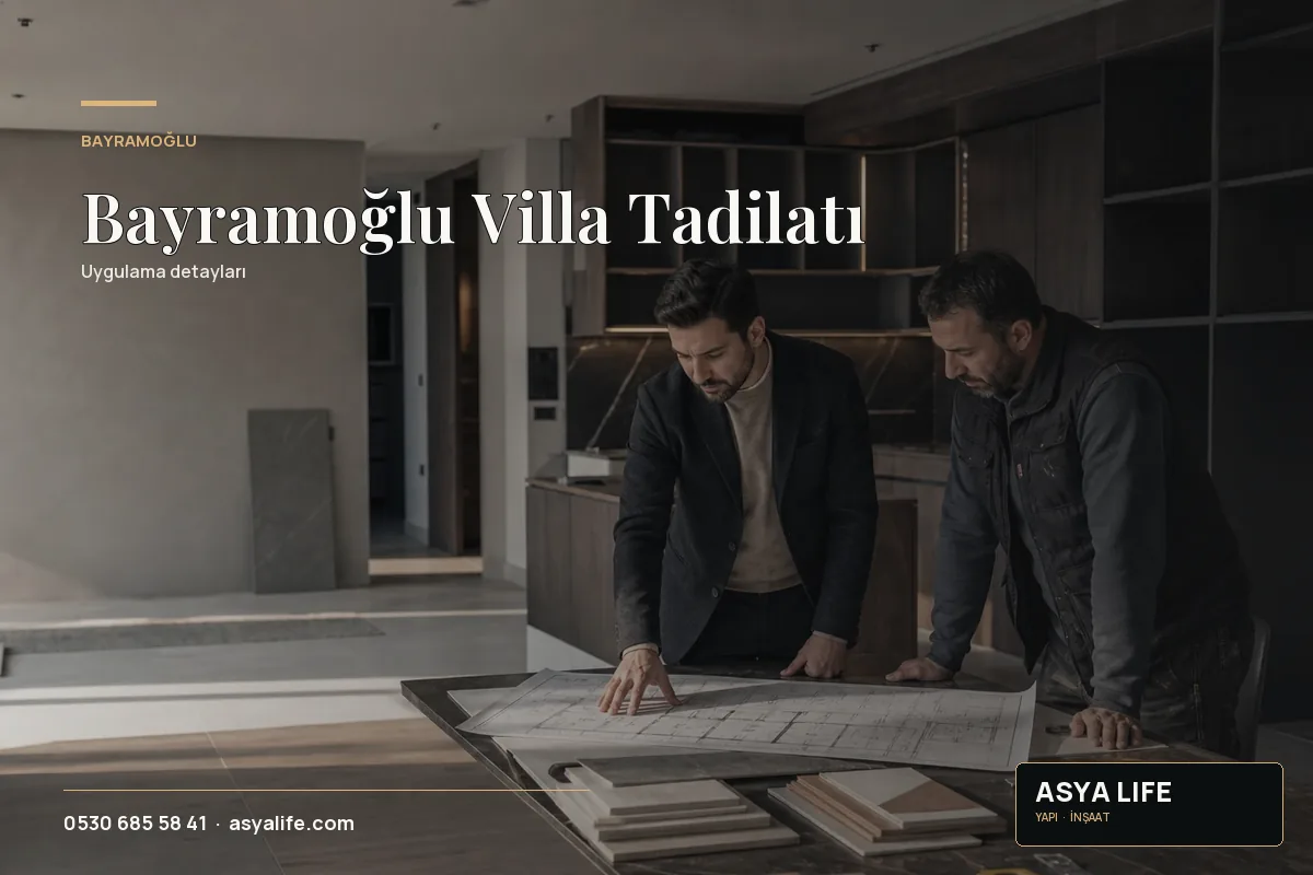Bayramoğlu Villa Tadilatı için Asya Life tarafından hazırlanan özgün temsili görsel - görünüm 2