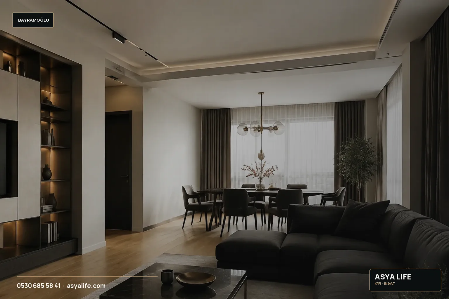 Bayramoğlu Villa Tadilatı için Asya Life tarafından hazırlanan özgün temsili görsel