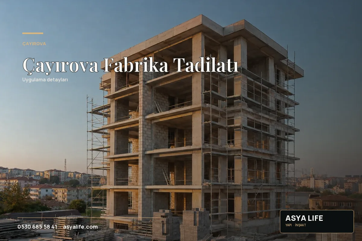 Çayırova Fabrika Tadilatı için Asya Life tarafından hazırlanan özgün temsili görsel - görünüm 2