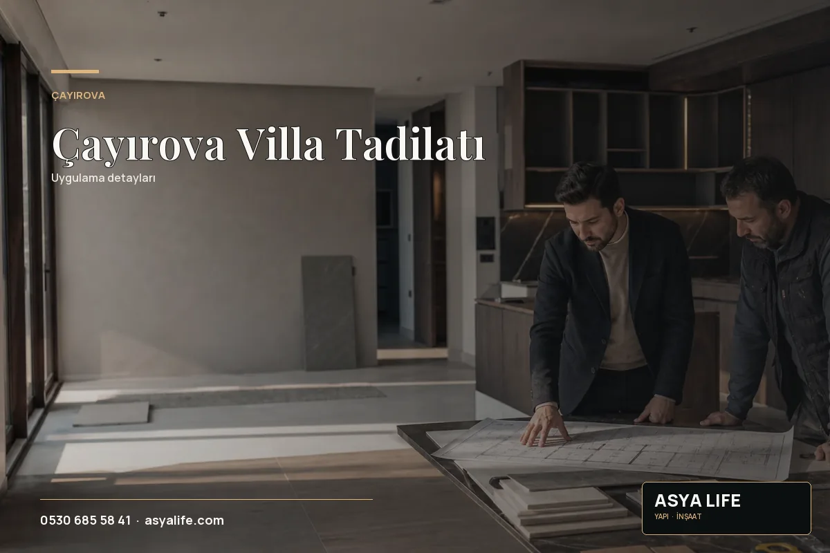 Çayırova Villa Tadilatı için Asya Life tarafından hazırlanan özgün temsili görsel - görünüm 2