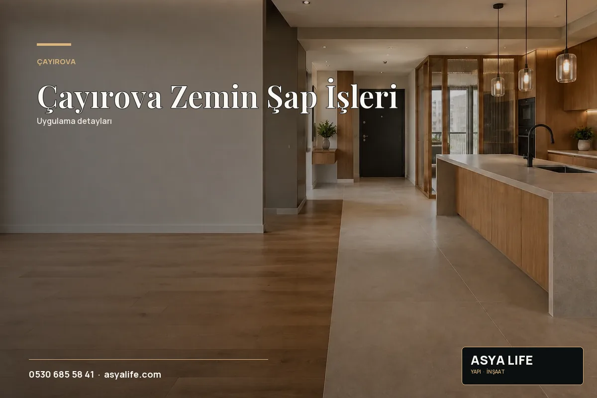 Çayırova Zemin Şap İşleri için Asya Life tarafından hazırlanan özgün temsili görsel - görünüm 2