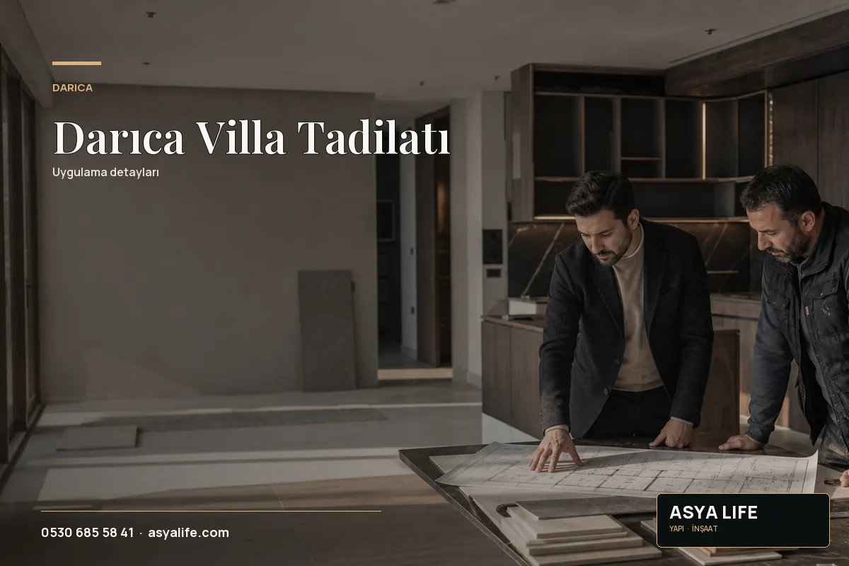 Darıca Villa Tadilatı için Asya Life tarafından hazırlanan özgün temsili görsel - görünüm 2