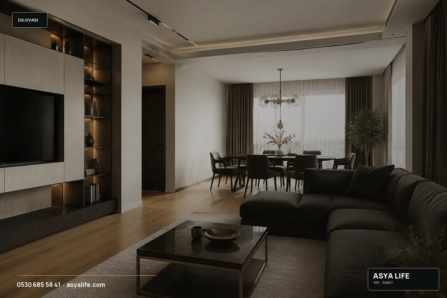 Dilovası Villa Tadilatı için Asya Life tarafından hazırlanan özgün temsili görsel