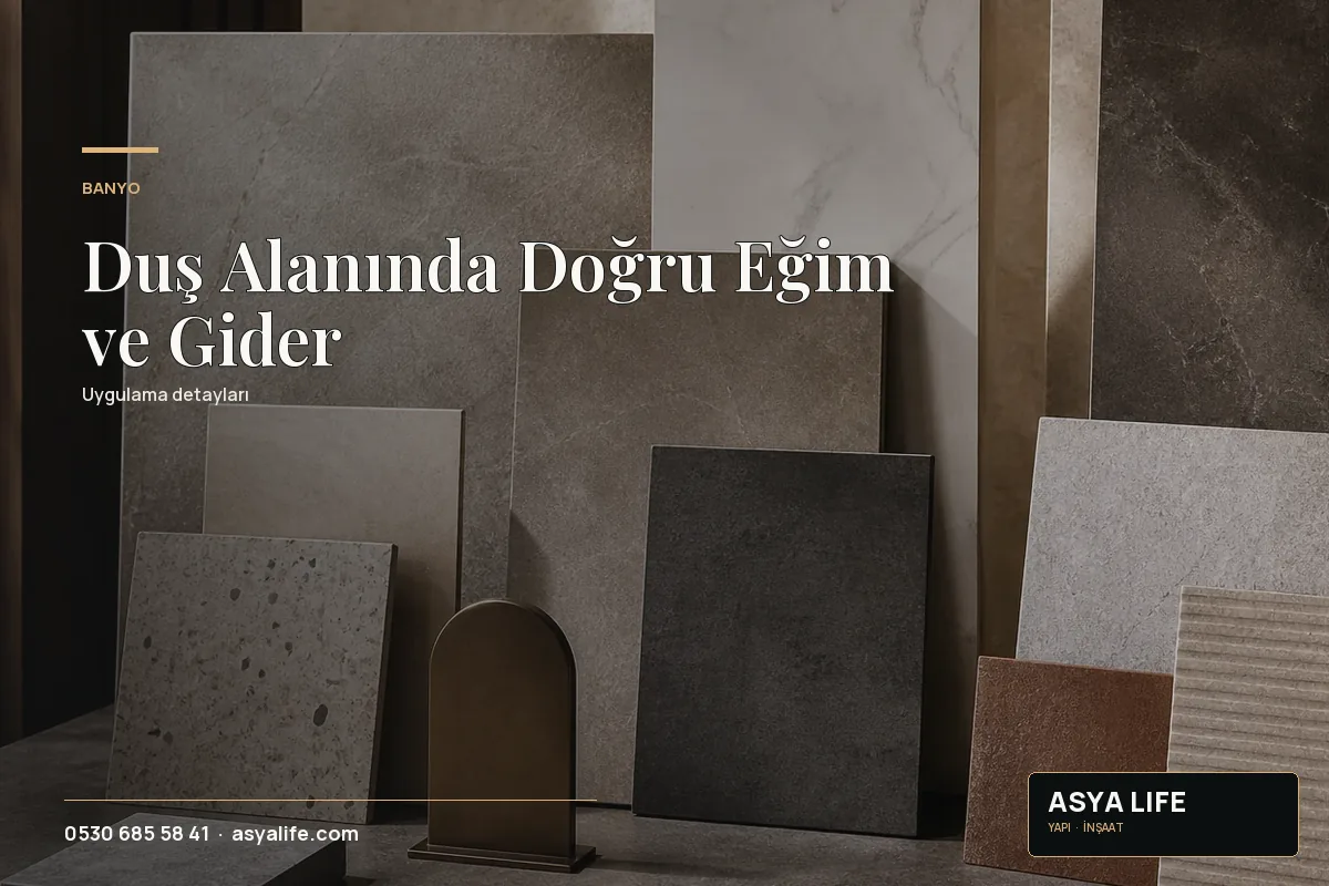 Duş Alanında Doğru Eğim ve Gider için Asya Life tarafından hazırlanan özgün temsili görsel - görünüm 2