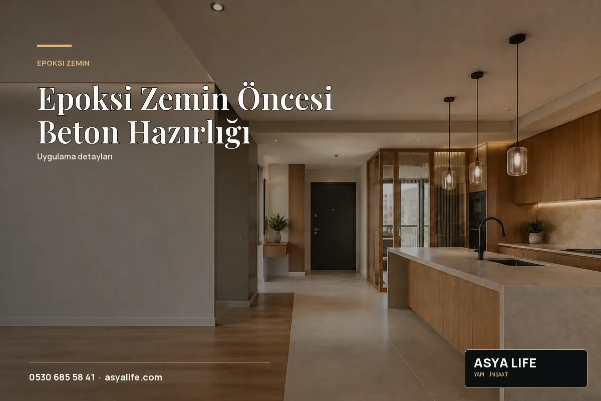 Epoksi Zemin Öncesi Beton Hazırlığı için Asya Life tarafından hazırlanan özgün temsili görsel - görünüm 2