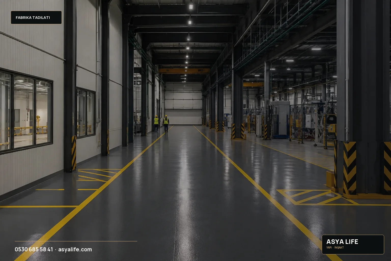 Fabrika Tadilatında Etaplama Planı için Asya Life tarafından hazırlanan özgün temsili görsel