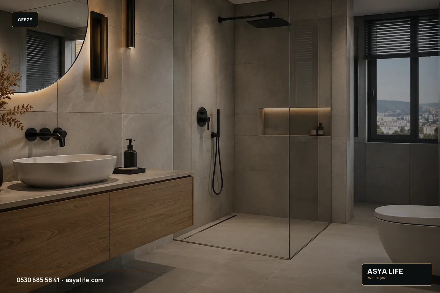 Gebze Banyo Tadilatı için Asya Life tarafından hazırlanan özgün temsili görsel
