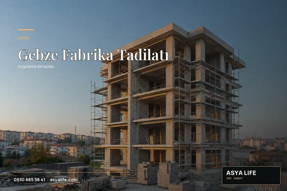 Gebze Fabrika Tadilatı için Asya Life tarafından hazırlanan özgün temsili görsel - görünüm 2