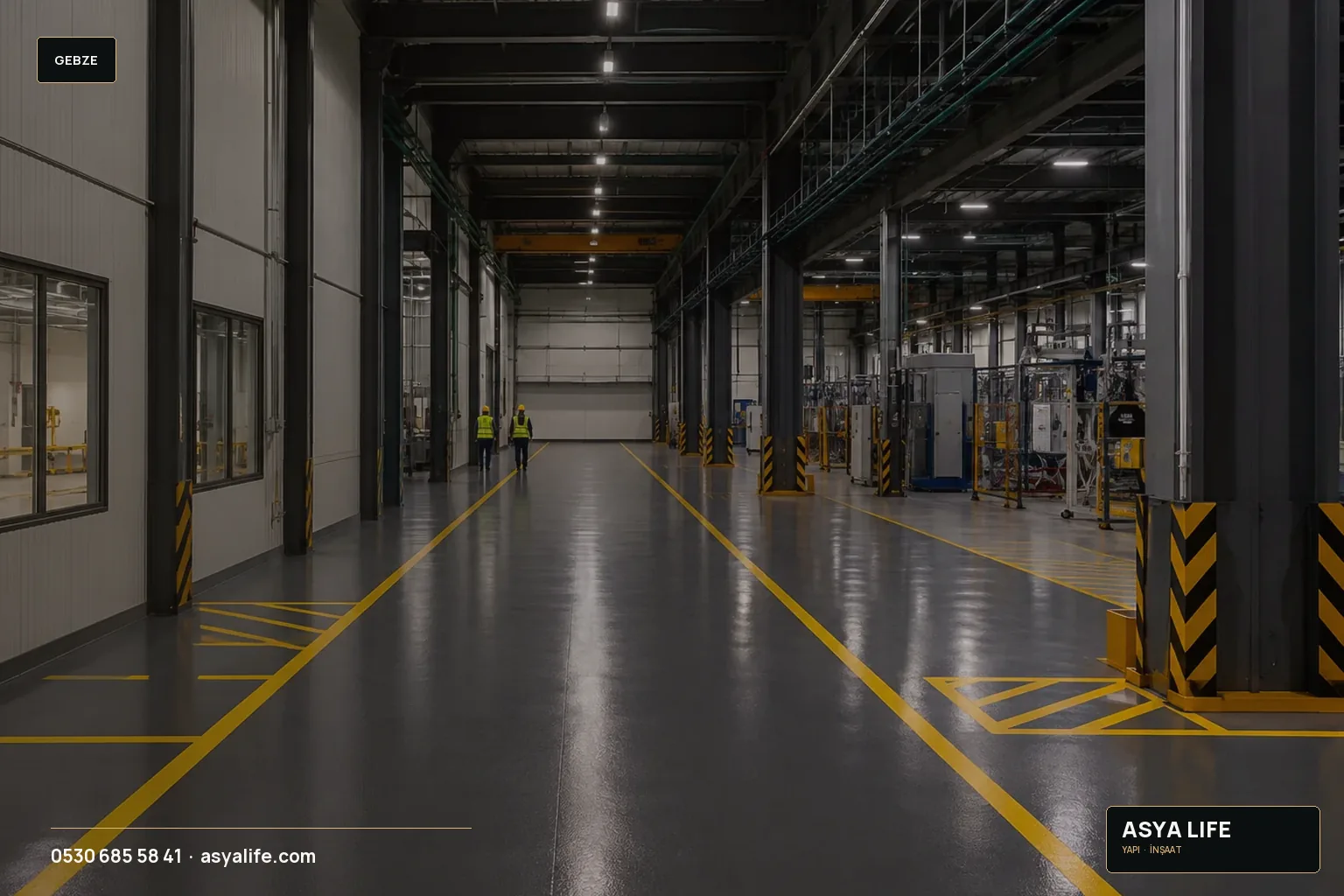 Gebze Fabrika Tadilatı için Asya Life tarafından hazırlanan özgün temsili görsel
