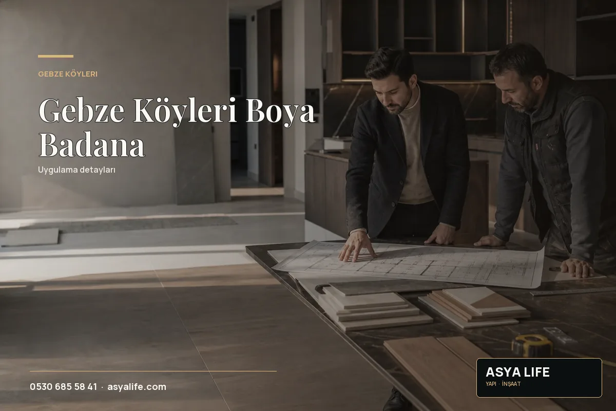 Gebze Köyleri Boya Badana için Asya Life tarafından hazırlanan özgün temsili görsel - görünüm 2