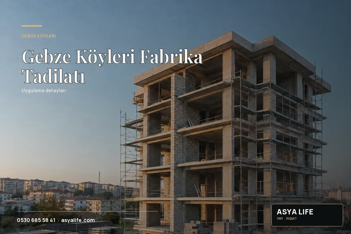Gebze Köyleri Fabrika Tadilatı için Asya Life tarafından hazırlanan özgün temsili görsel - görünüm 2