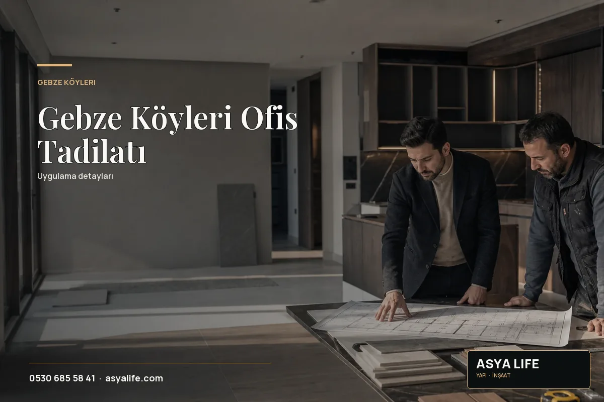 Gebze Köyleri Ofis Tadilatı için Asya Life tarafından hazırlanan özgün temsili görsel - görünüm 2