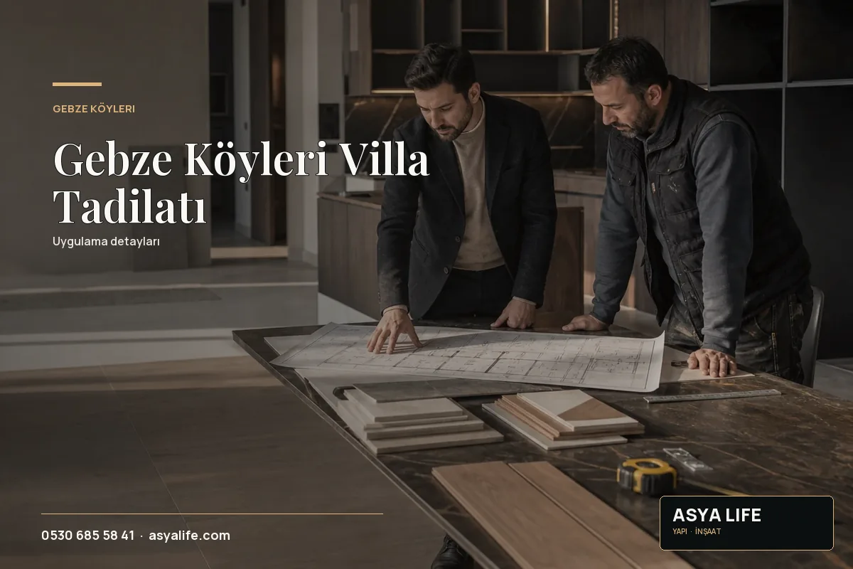 Gebze Köyleri Villa Tadilatı için Asya Life tarafından hazırlanan özgün temsili görsel - görünüm 2