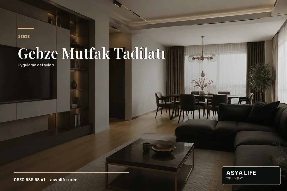 Gebze Mutfak Tadilatı için Asya Life tarafından hazırlanan özgün temsili görsel - görünüm 2