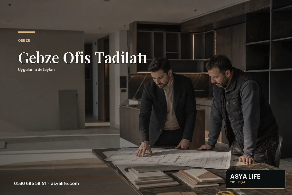 Gebze Ofis Tadilatı için Asya Life tarafından hazırlanan özgün temsili görsel - görünüm 2