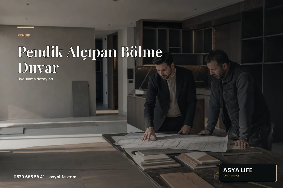 Pendik Alçıpan Bölme Duvar için Asya Life tarafından hazırlanan özgün temsili görsel - görünüm 2