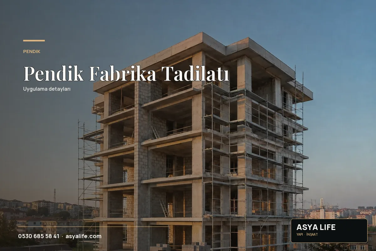 Pendik Fabrika Tadilatı için Asya Life tarafından hazırlanan özgün temsili görsel - görünüm 2
