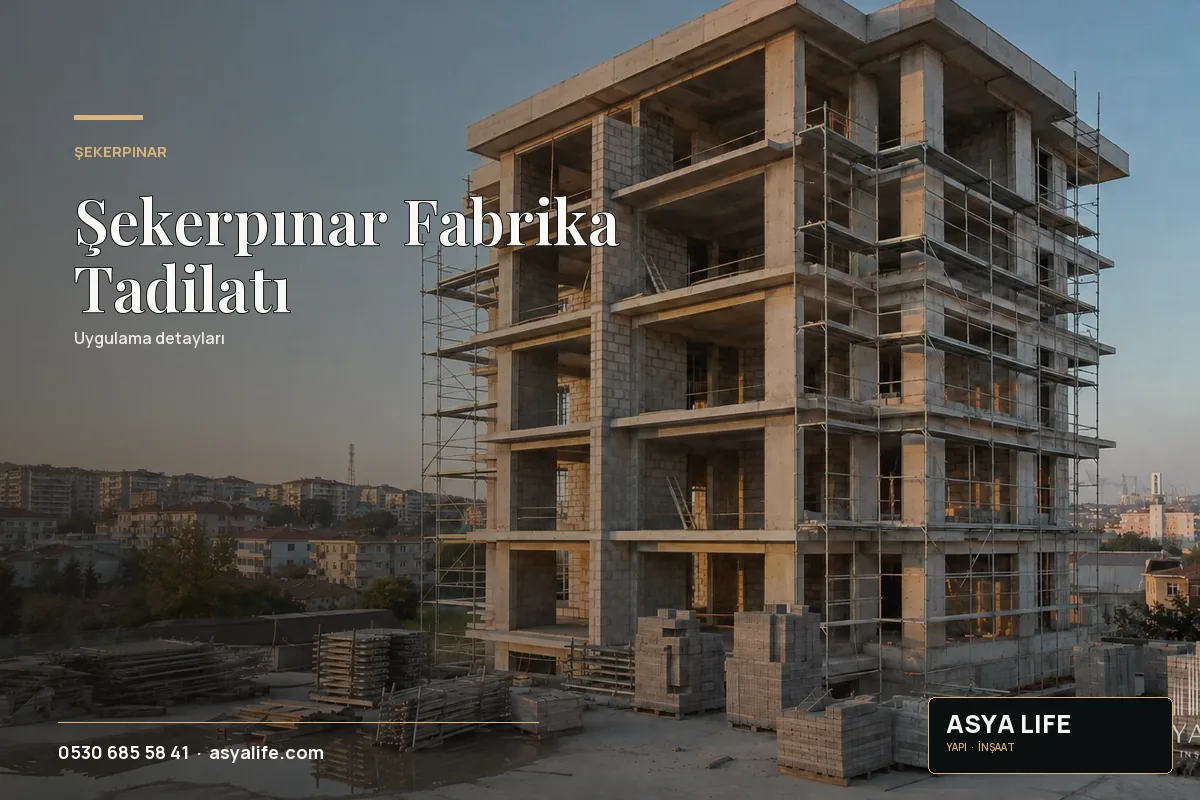 Şekerpınar Fabrika Tadilatı için Asya Life tarafından hazırlanan özgün temsili görsel - görünüm 2