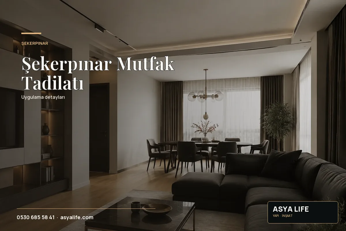 Şekerpınar Mutfak Tadilatı için Asya Life tarafından hazırlanan özgün temsili görsel - görünüm 2