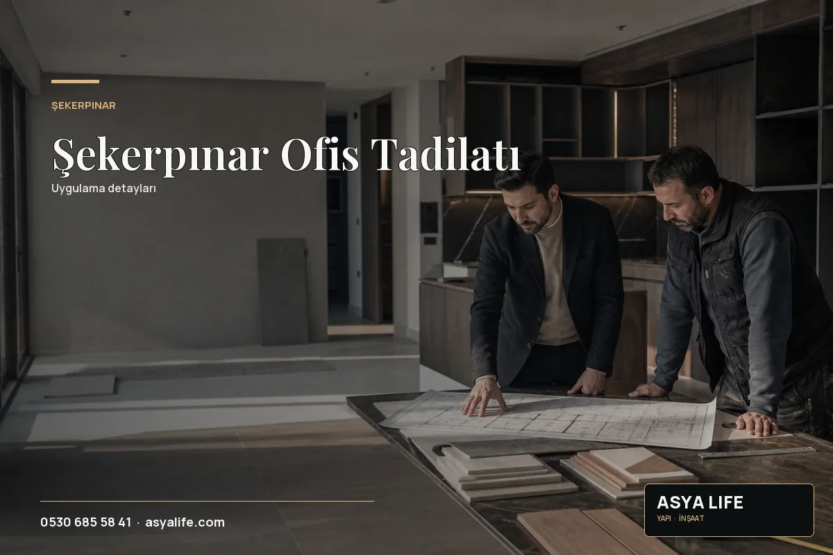 Şekerpınar Ofis Tadilatı için Asya Life tarafından hazırlanan özgün temsili görsel - görünüm 2