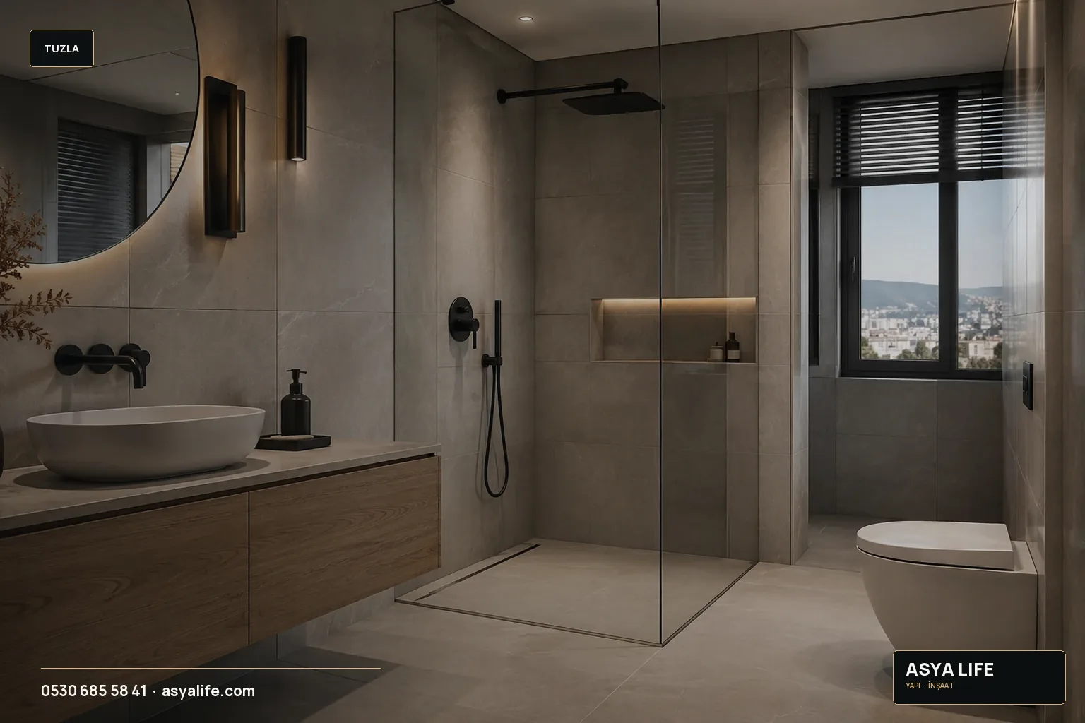 Tuzla Banyo Tadilatı için Asya Life tarafından hazırlanan özgün temsili görsel