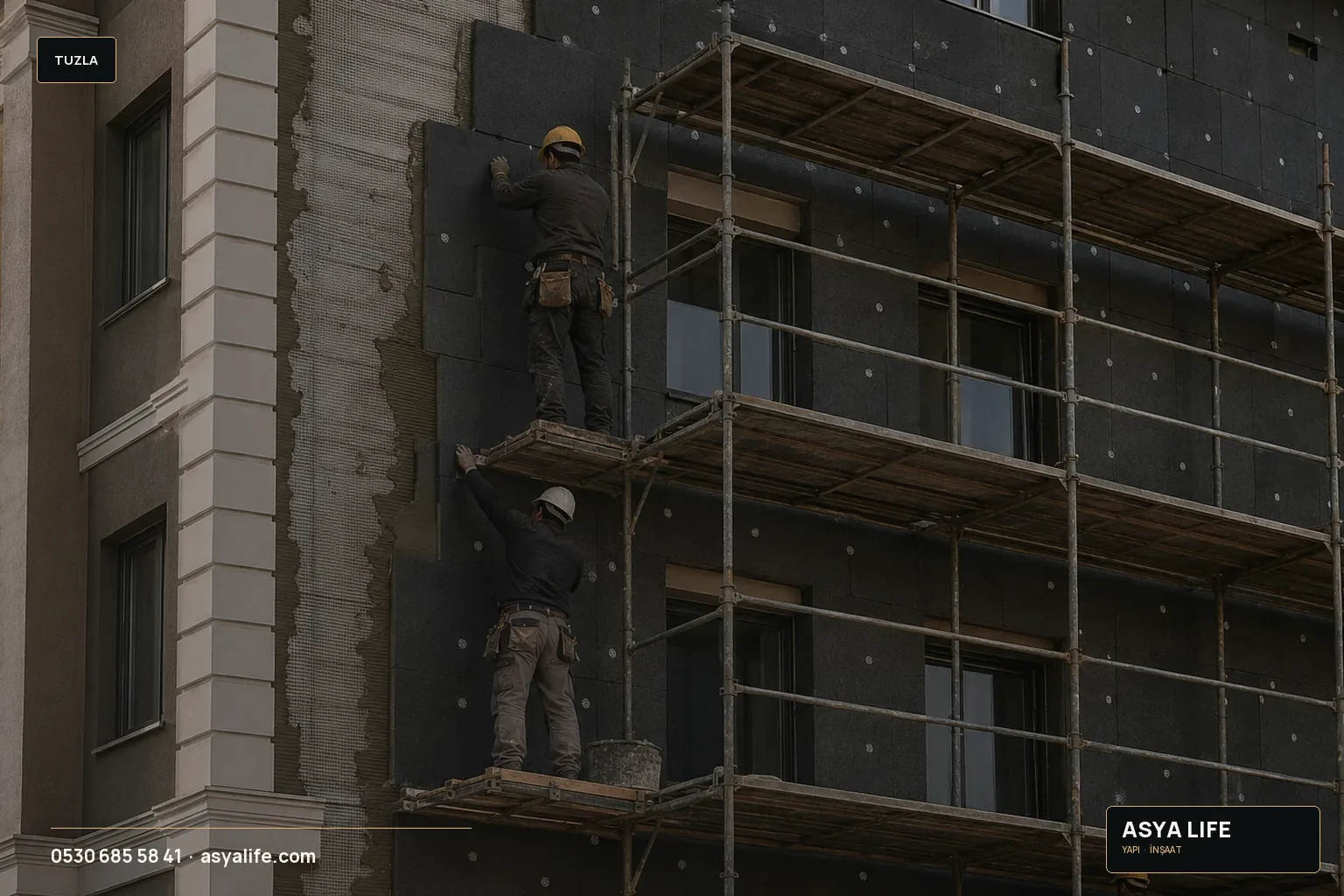 Tuzla Dış Cephe Mantolama için Asya Life tarafından hazırlanan özgün temsili görsel