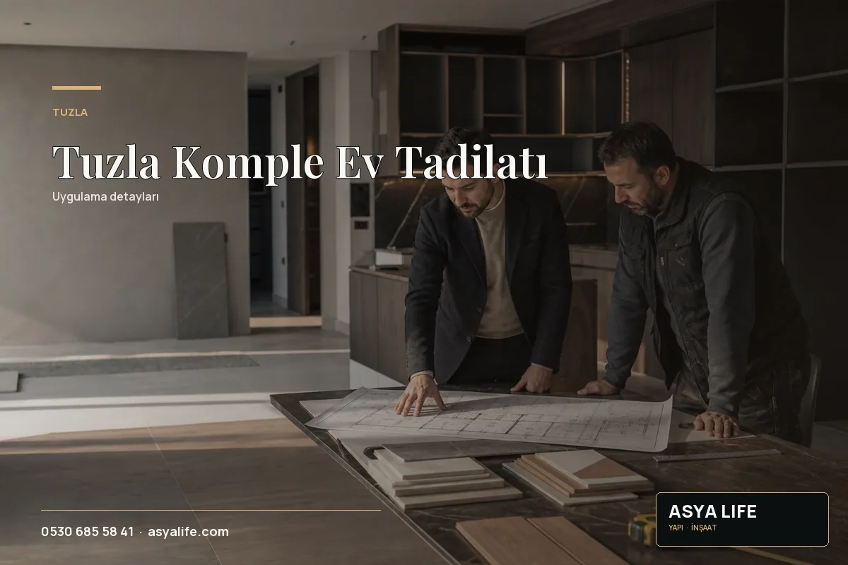 Tuzla Komple Ev Tadilatı için Asya Life tarafından hazırlanan özgün temsili görsel - görünüm 2